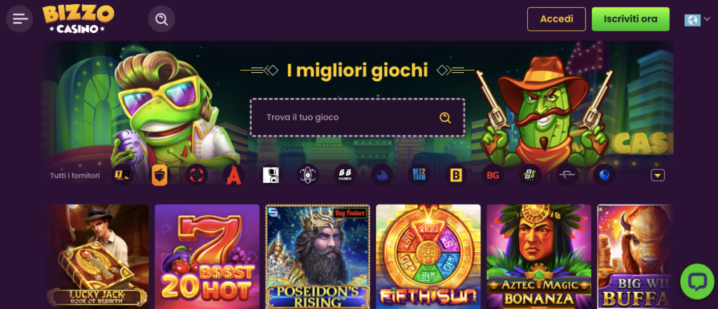 bizzo casino games screenshot