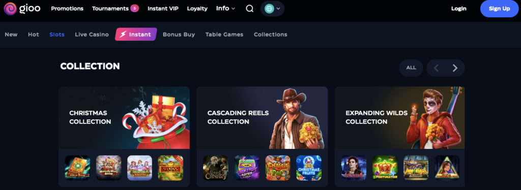 gioo casino games screenshot