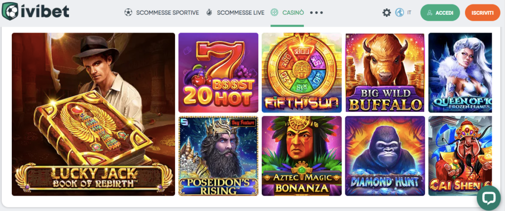 ivibet casino games screenshot